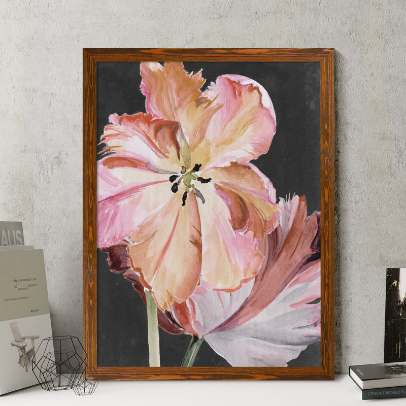 « pastel perroquet tulipes ii » par paul cezanne-photo, reproduction d’art encadrée, H 32 po x l 44 po x 1,25 po