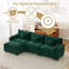 Canapé modulaire modulaire avec repose-pieds / module de chargement intelligent / coussin décoratif (vert)-129156933-129156931