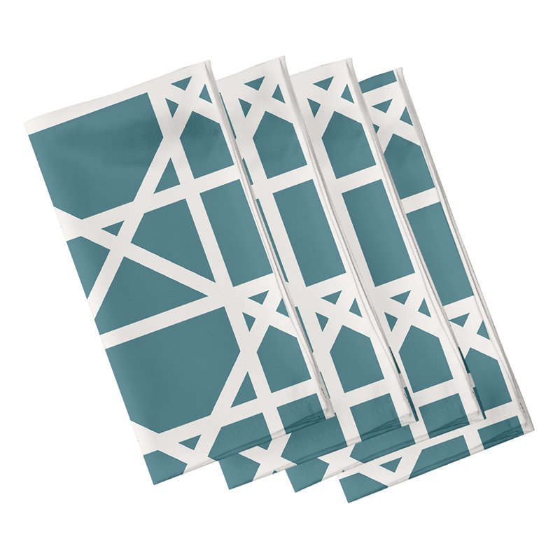 Ensemble de serviettes 4 pièces Pflugerville, L 18 po x L 18 po, Aigue-marine