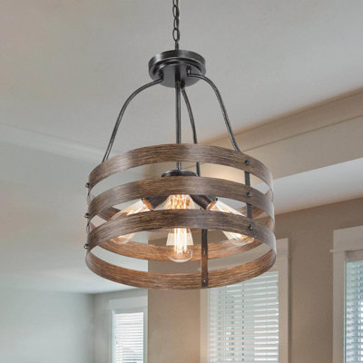 Deiontae 4 - Light Dimmable Drum Chandelier
