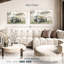 Ensemble de 3 pièces pleines de fleurs sur toile-42413208