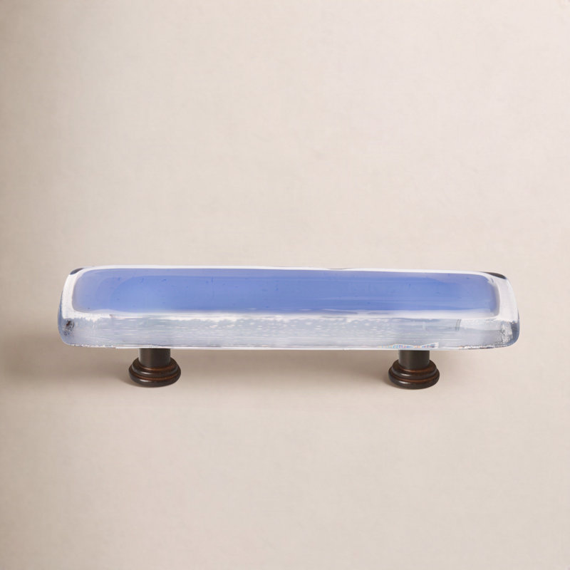 Poignée barre 3 po CTC, Chrome poli, Bleu ciel