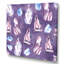 «Gentle Blue and Pink Crystals II», reproduction d'art sur toile à motifs-66804313-66804315