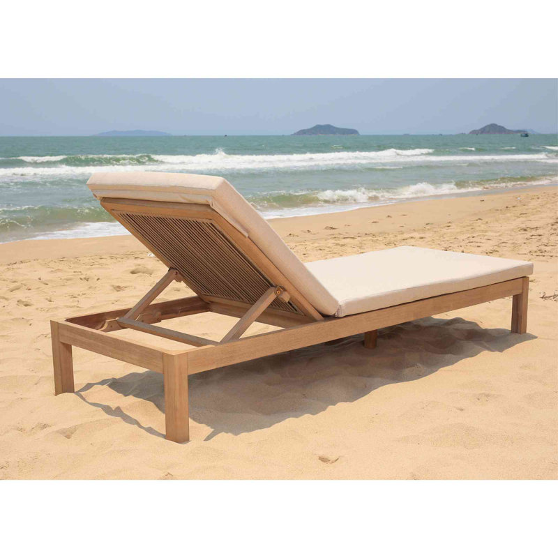 Panama Jack Cabo Chaise Lounge With Cushion,   Canvas Standard