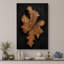 Illustration de tranche de bois naturel sur bord noir sur planches noires, images de salon, impression sur toile encadrée, impression numérique-132064099-132064103