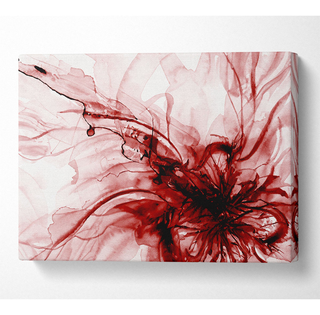 Rote Explosion - Kunstdrucke auf Leinwand - Wrapped Canvas