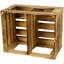4 Pair Stackable Solid Wood Shoe Rack-615207613