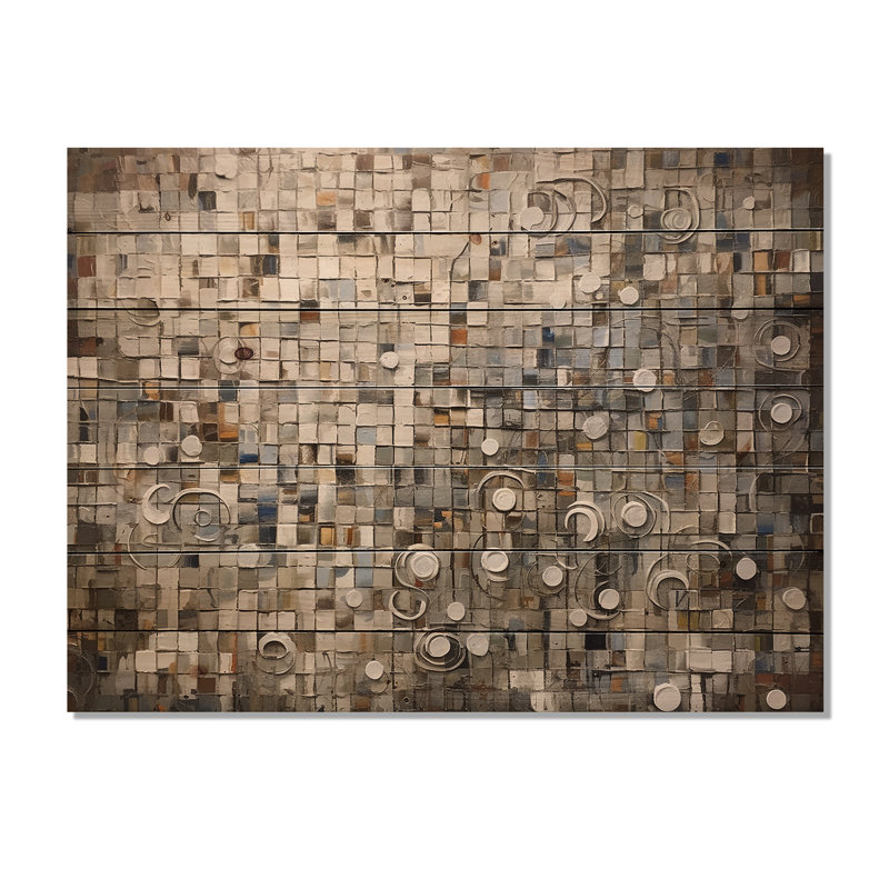 Boho, mélange d'art mural mosaïque bohémienne, H 24 po x l 32 po x P 0,78 po