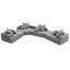 Canapé modulaire surdimensionné en forme de U de Boneless avec tissu luxueux Boucle, aucun assemblage requis, rembourrage en mousse spacieux