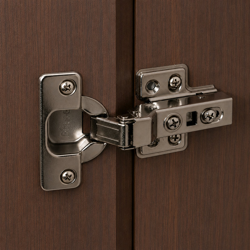 Armoire-penderie flexible 100% bois massif 2 portes avec serrure Primm, Moka