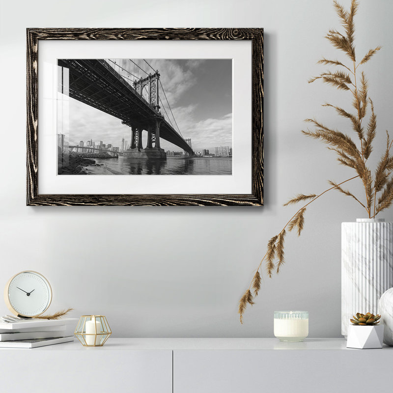 Pont de Manhattan, H 18 po x l 26 po x P 1,5 po, Noir