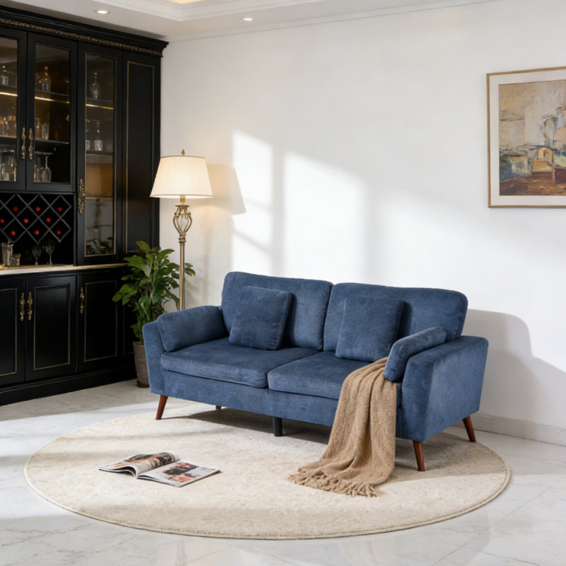 2 Seater Sofa, Blue