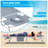 Sunscape 27" W x 31" D x 6" H 5-Position Face Hole Tanning Reclining Patio Lounge Chair