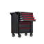 Boîte à outils multifonctionnelle noire avec roulettes 30,1 W