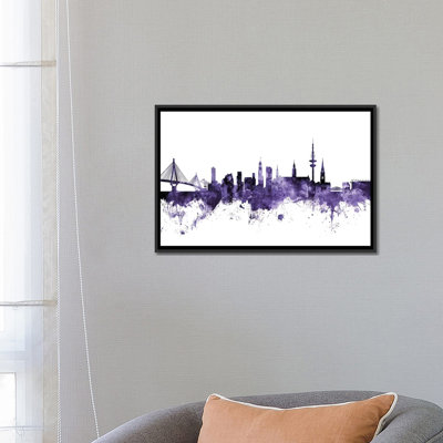 «Hambourg, Allemagne» par Michael Tompsett, impression sur toile tendue