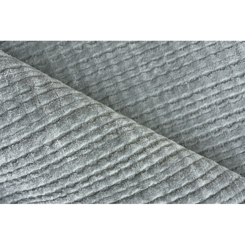 Cabrini Striped Area Rug in Light Silver, Rectangle 2' x 3'