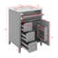 Meuble-lavabo 24 po avec lavabo, tiroirs et armoire avec tablettes réglables-454008867