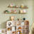 Floating Shelves Set Of 3, Picture Ledge Shelf, 48 Inch Long Floating Shelves For Wall,Floating Shelves With Lip For Living Room,Bedroom,Bookshelf,Nursery-Natural Oak