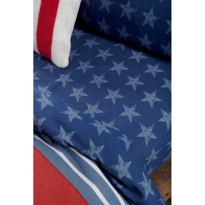 Stars and Stripes Fitted Sheet, Single (3')