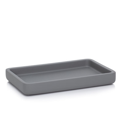 Domus Smoke Matte Bathroom Tray