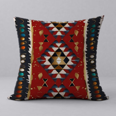 Geometric Reversible Throw Pillow