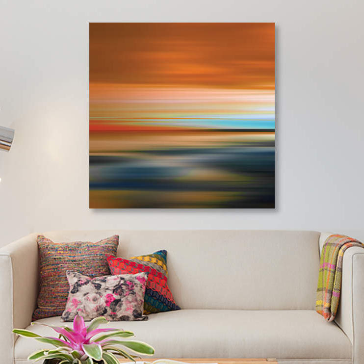 «Blured Landscape I», impression sur toile, H 37 po x l 37 po x P 1,5 po, Toile tendue