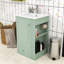 Meuble-lavabo autoportant moderne avec lavabo en céramique, tiroir à fermeture en douceur et tablettes latérales ouvertes-631983233