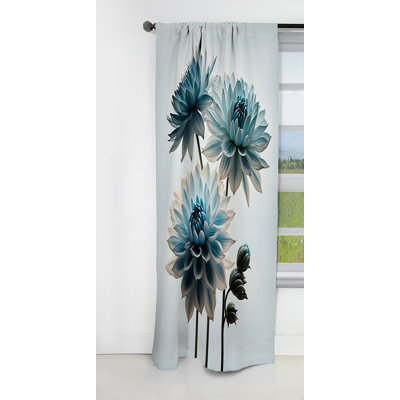 Traverse - Daisy Curtain - Blackout Floral Curtain - 1 Panels