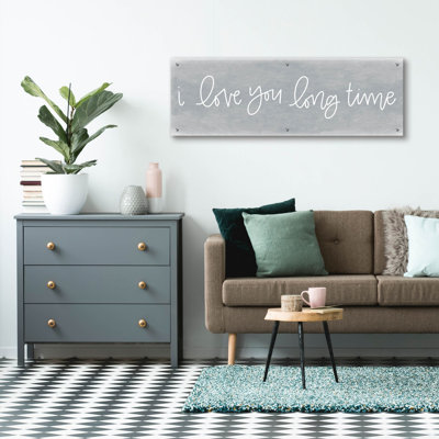 «I Love You Long Time» par Jaxn Blvd, art mural en verre acrylique