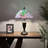 Tiffany Table Lamp Purple Stained Glass Green Leaves LED Bulb Included for Living Room Bedroom Bedside 14"W*14"D*21"H