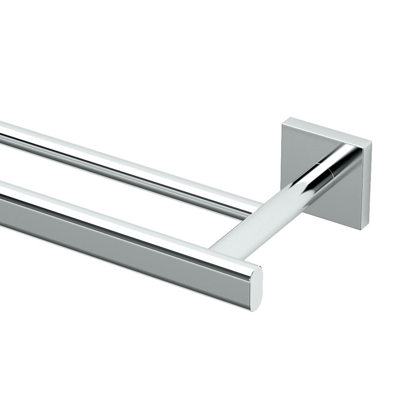 Porte-serviettes double mural 24 po Elevate, Chrome