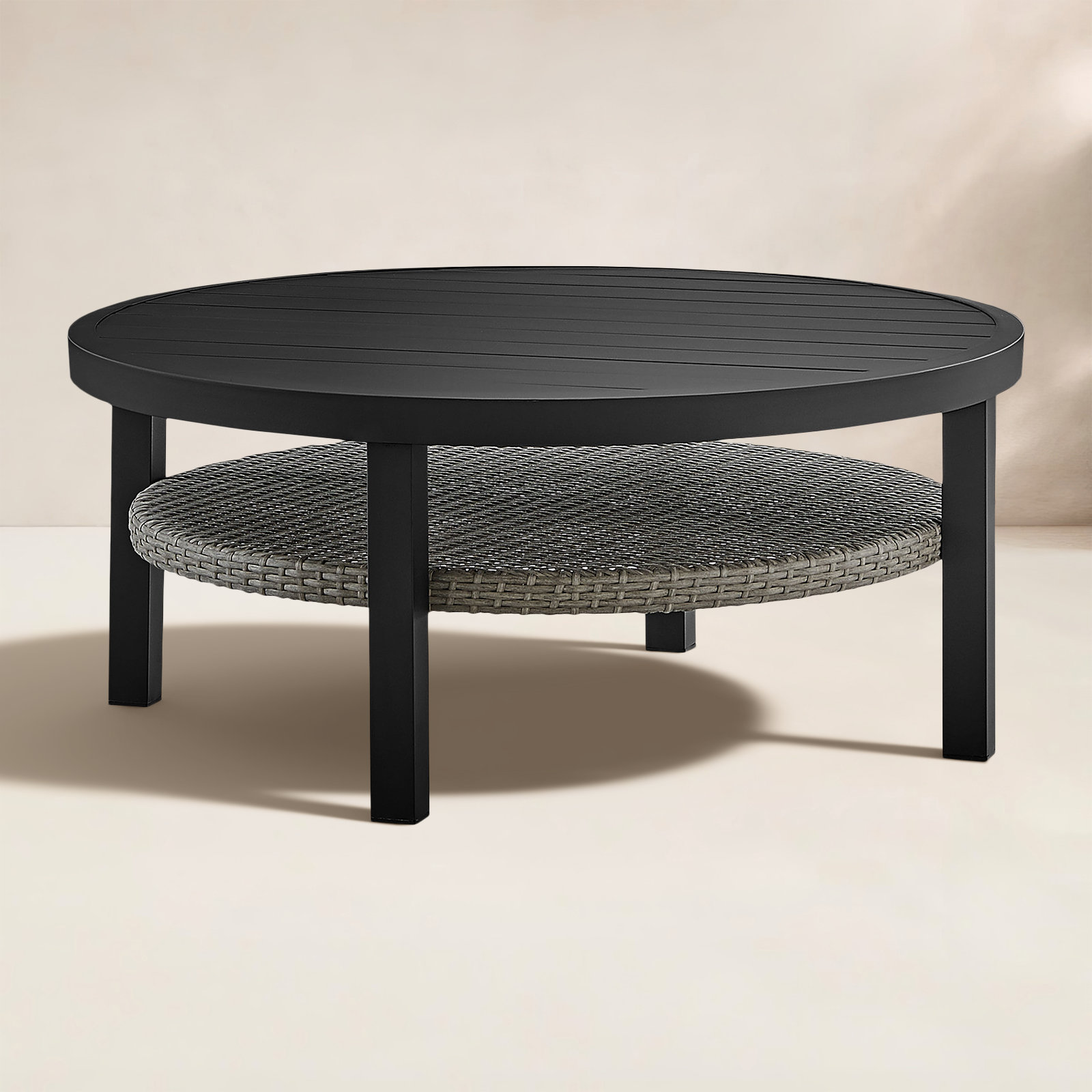 Abalone 42'' Aluminum Outdoor Coffee Table