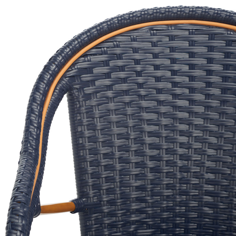 Fauteuil Pawel, Bleu marine, Doré