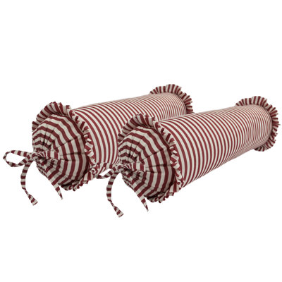 Coussin élisabéthain à traverses à rayures