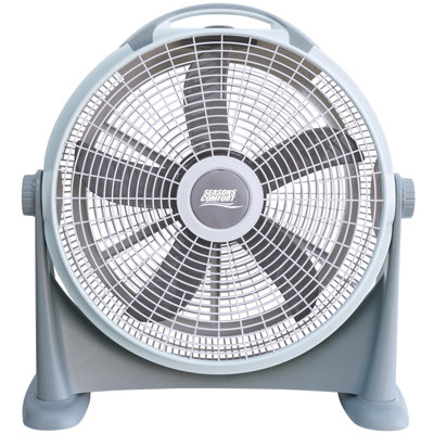 Seasons Comfort High Velocity Fan, Heavy Duty, Portable, 3 Speed, White/Gray - FHV120