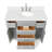 Macnair 42" Single Bathroom Vanity with White Quartz Top-85364143