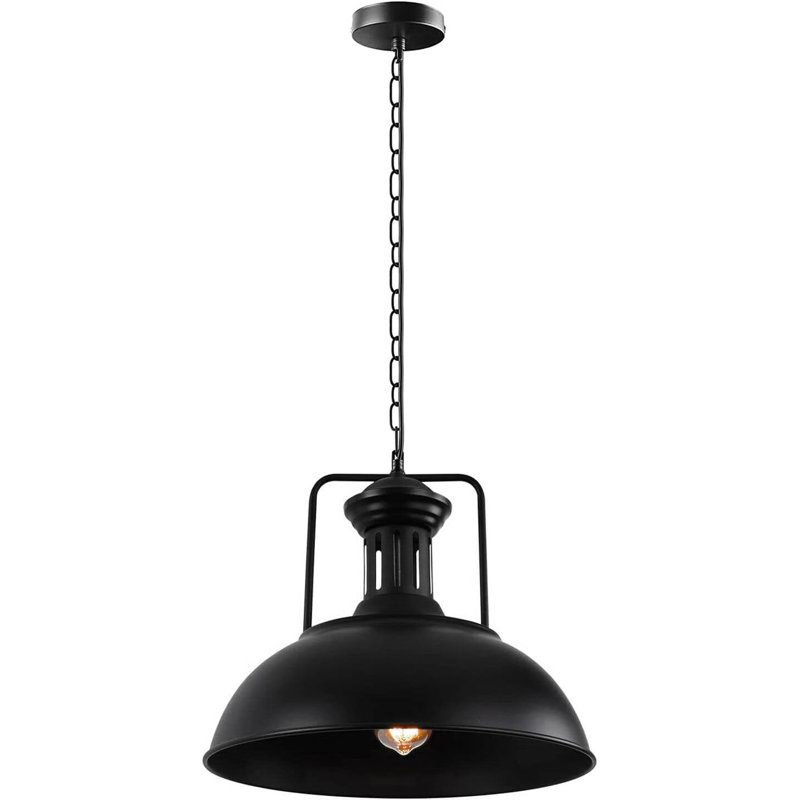 1 - Light Dome Pendant, Black