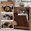 Armoire poubelle inclinable avec tiroirs 13 gallons-125377051