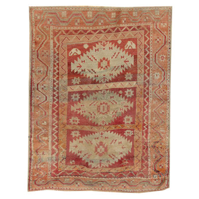 Oushak One-of-a-Kind 4'1" X 5'2" Area Rug