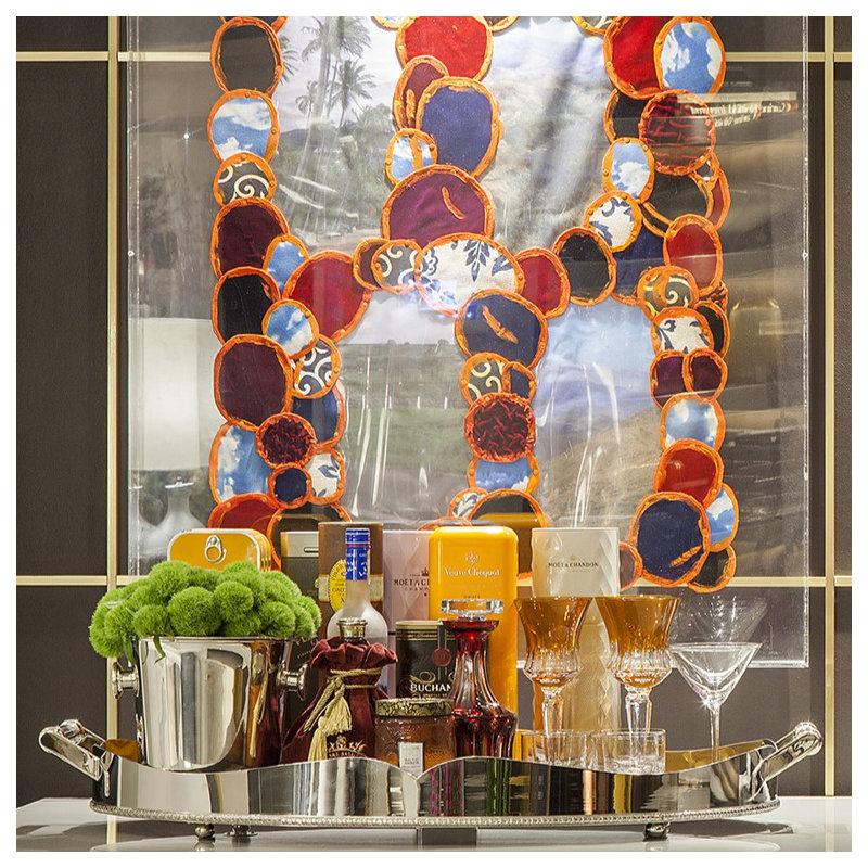 Decorative Tray, 4" H x 24" W x 35" D