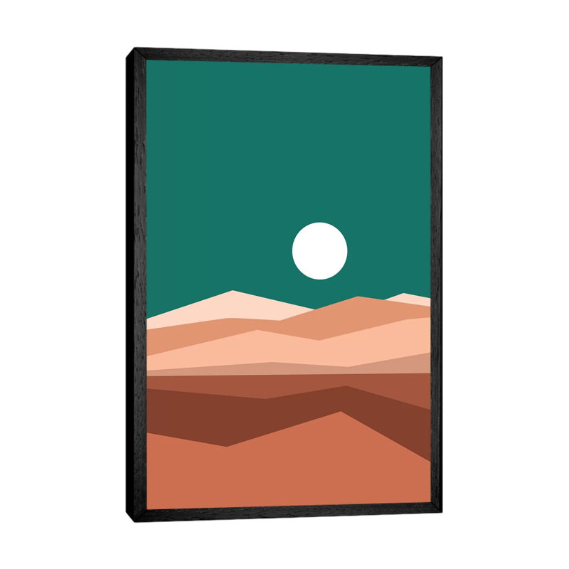 Canyon IB - Print on Canvas, 152.5 cm H x 101.5 cm W, Black Framed