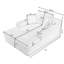 Méridienne de 51 po de large avec coussins empilés Khalif-112347826