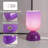 9" Modern Glass Table Lamp with E12 Base & In-Line On/Off Switch – Compact Accent Lighting for Bedroom or Living Room-1946501668