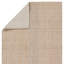 Tapis en coton / jute / polyester / laine tissé à la main Genesta en brun clair / gris-344809227