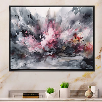«Evolving In Pink Grey», impression sur toile