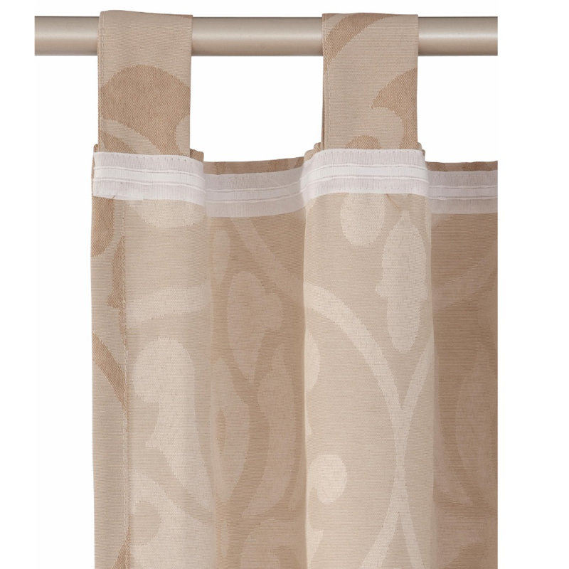 Adisson Room Darkening Curtain Single Panel, Beige, 135cm Width x 245cm Drop