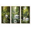 «Swans Refuge By The Lake», ensemble de 3 impressions sur toile Swans-814029654-814029663