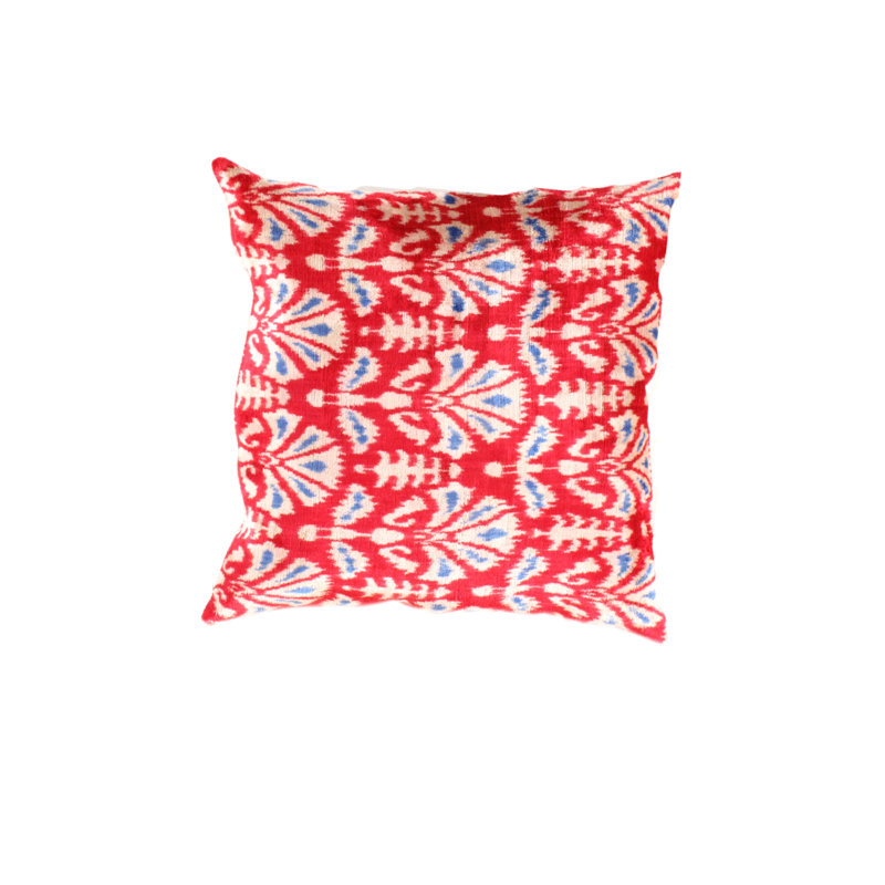 Coussin en velours réversible, Rouge