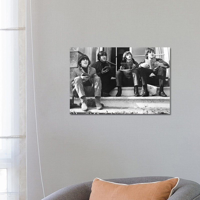 Les Beatles, 1950 - reproduction, Pas de tapis, H 18 po x l 26 po x P 1,5 po, Toile tendue