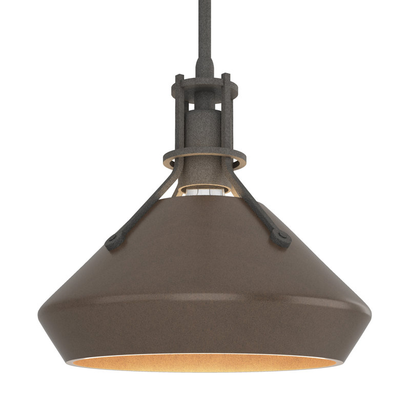 Henry with Chamfer Pendant, Natural Iron, Bronze
